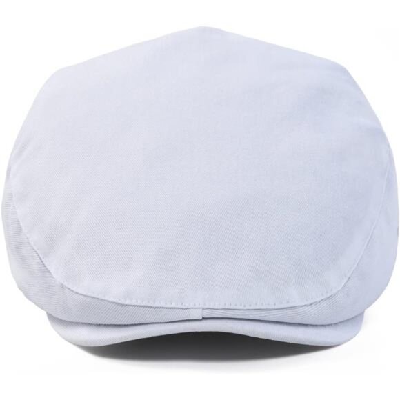 Men's Cotton Flat Cap Ivy Gatsby Newsboy Hat Summer Driving Scally Cap Thin Cap - Picture 3 of 8